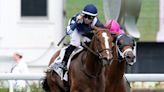 Trikari Shocks Sophomore Rivals in American Turf Stakes