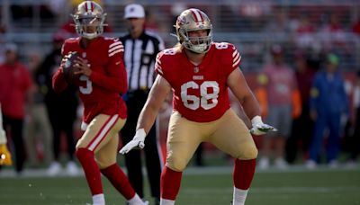 49ers’ tackles adapting without Trent Williams — and against Nick Bosa