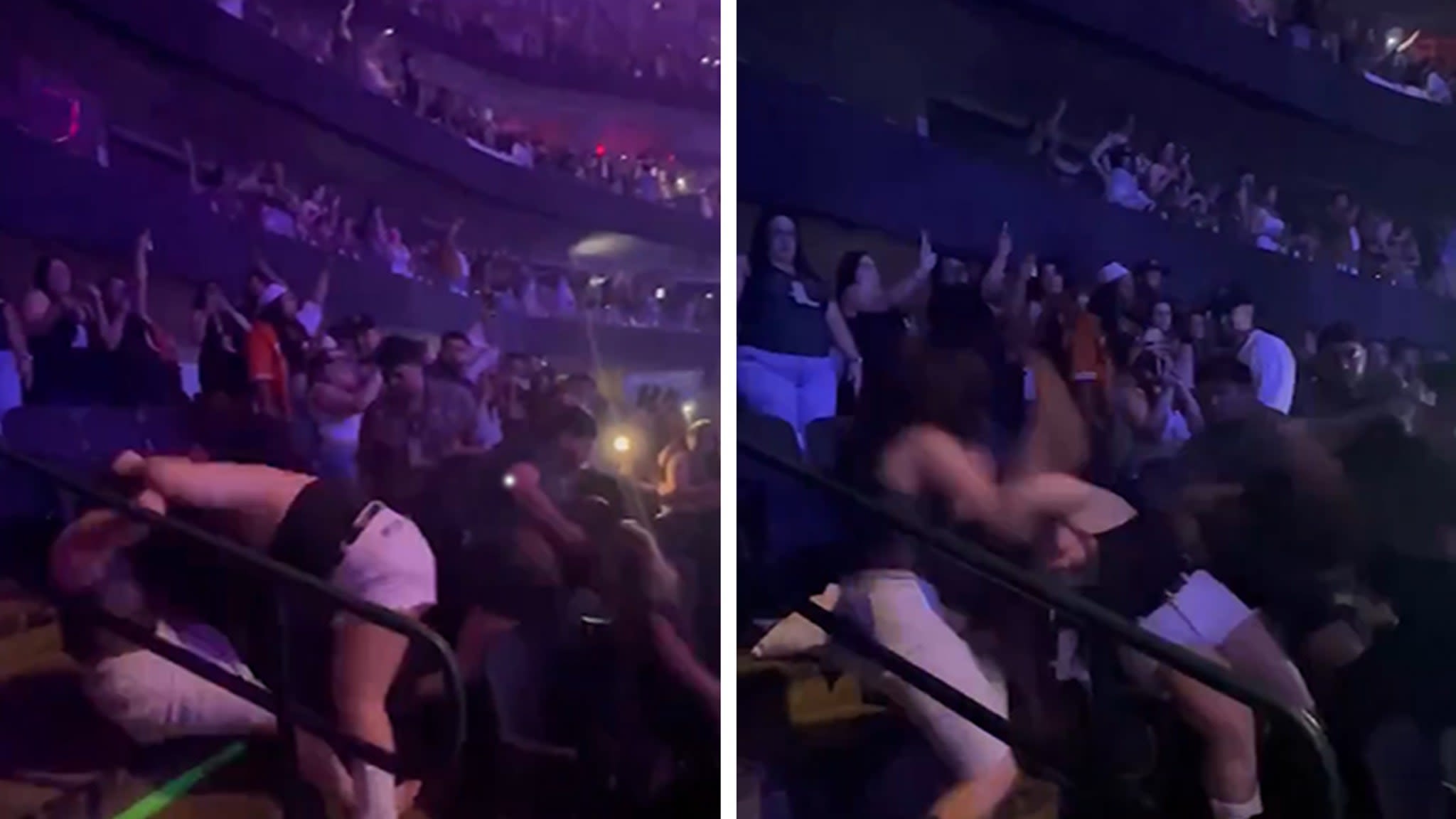 All-Out Brawl at Bad Bunny Concert in Texas