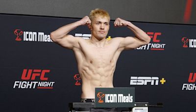 UFC on ESPN 55 winner David Onama apologizes for weight miss: ‘My body gave up on me’