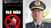 Corregedor da PM de Tarcísio publica mensagem contra Boulos: 'Ele não'