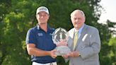 Viktor Hovland caddies for college teammate just hours after winning Memorial