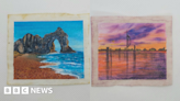 British landmarks painted on teabags by Waterlooville artist