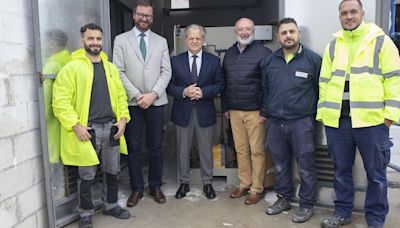 La Diputación de Córdoba pone en funcionamiento el dosificador de dióxido de cloro en el depósito de Cuartanero