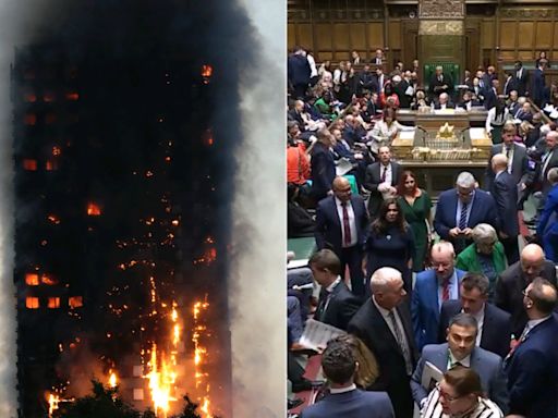 MPs spark Grenfell anger by walking out moments before Starmer speech on tragedy