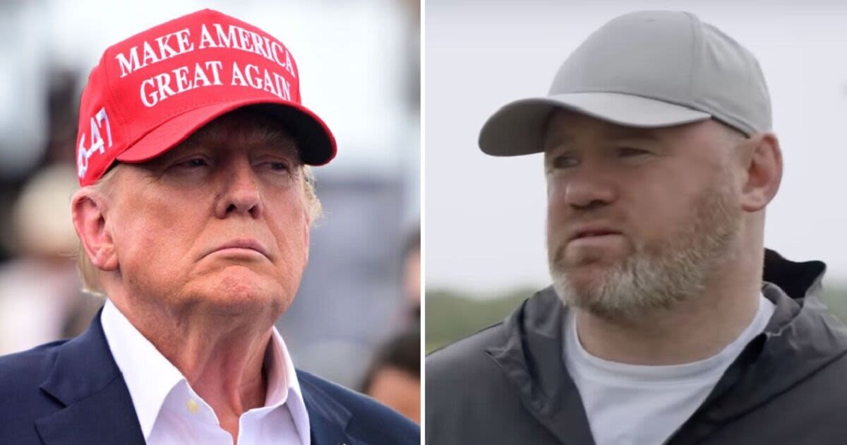 Wayne Rooney played golf with Donald Trump as snipers watched on