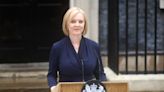Liz Truss dodges pouring rain to make first speech as prime minister