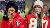 Brittany Mahomes Took a Page Out of Taylor Swift's Beauty Book and Rocked a Bold Red Lip at the Chiefs Game