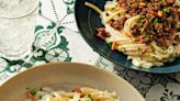 Simply Delicious Mediterranean Dishes! Recipes for Spaghetti With Yogurt Sauce, Bean Burgers, More