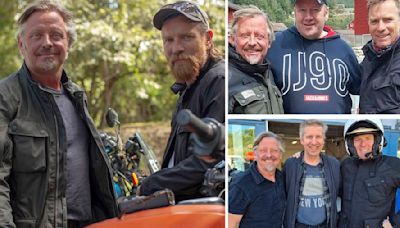 Ewan McGregor and biking buddy Charley Boorman spotted in Norway