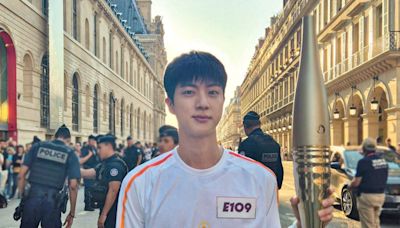 2024 Olympics: BTS' Jin Had a Dynamite Appearance in Torch Relay - E! Online