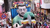 Floats at Germany's Carnival parades satirize leading political figures