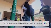 Instalan detectores de armas en escuelas de Mesa