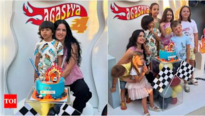 Natasa Stankovic looks cheerful and content in new pictures from son Agastya's 4th birthday party | Hindi Movie News - Times of India