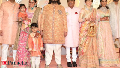 Anant Ambani Wedding: Groom dons pastel sherwani as mother Nita Ambani dazzles in custom ghagra. Watch - The Economic Times