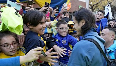 La llegada de Boca a Mendoza para jugar el partido contra Almirante Brown por la Copa Argentina