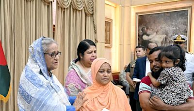 Bangladesh PM Sheikh Hasina Meets Families Of Those Killed In Violence