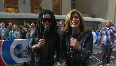 Jenna Bush Hager Tries to Set Lenny Kravitz Up with Hoda Kotb After They Hold Hands on the 'Today' Show