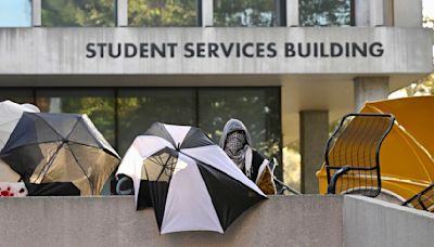 Pro-Palestinian protesters cleared from Cal State, L.A., building after barricading themselves in with staff still inside