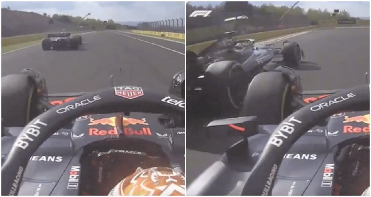 Max Verstappen onboard footage has now emerged of his crash with Lewis Hamilton - it's damning