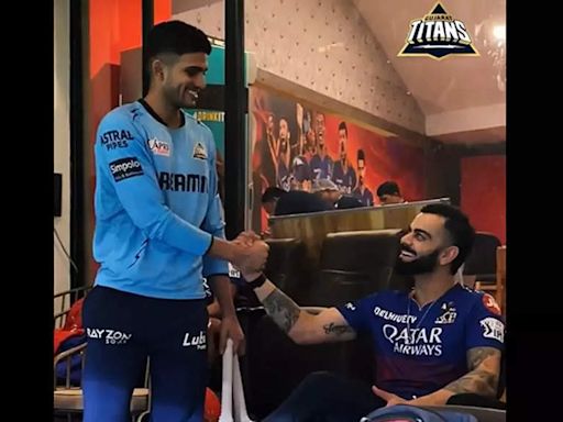 Watch: 'Badi jaldi aaya practice pe' - When Shubman Gill met Virat Kohli in RCB dressing room | Cricket News - Times of India