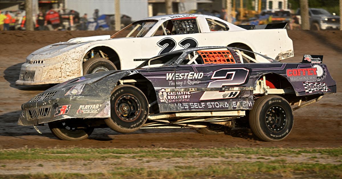 Matt Sheppard wins lucky seventh at Utica-Rome Speedway as birthday gift to himself