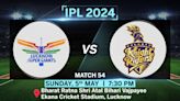IPL Match Today: LSG vs KKR Toss, Pitch Report, Head to Head stats, Playing 11 Prediction and Live Streaming Details