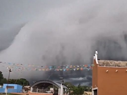 Huracán Beryl: Así se vio la sorprendente formación de nubes en Yucatán