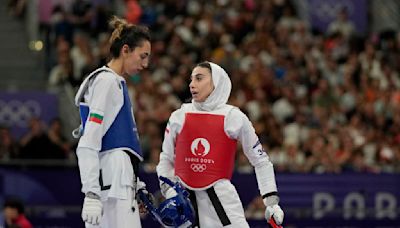 Iran defector loses to old friend and former taekwondo teammate at Paris Olympics