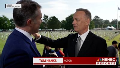 Tom Hanks pays tribute to D-Day veterans at 80th anniversary memorial service in Normandy