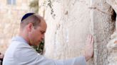 King Charles, Prince William, and Kate Middleton released statements in support of Israel. Photos show the royal family's history of visiting the region.