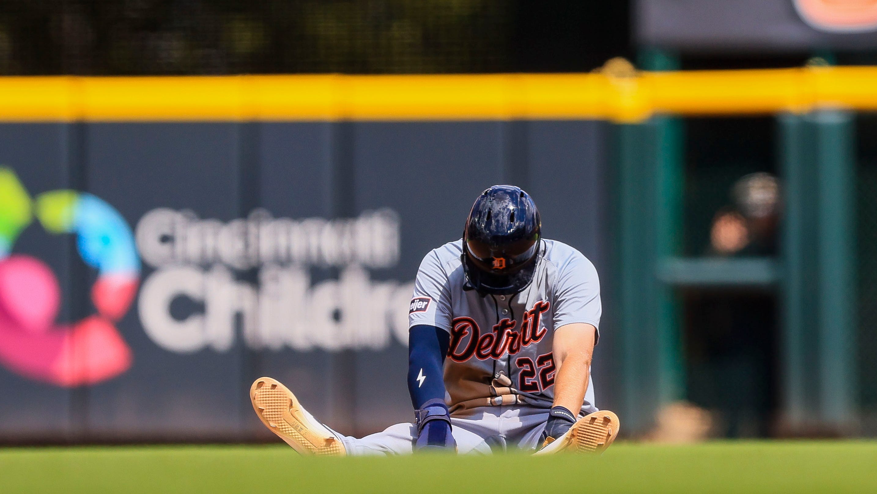 Parker Meadows exits Detroit Tigers game early with hamstring injury