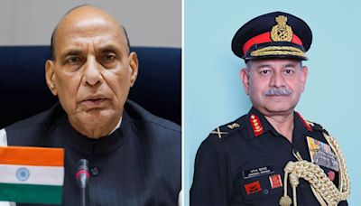 Indian Army Chief General Upendra Dwivedi Apprises Defence Minister Rajnath Singh Of Ground Situation In Doda