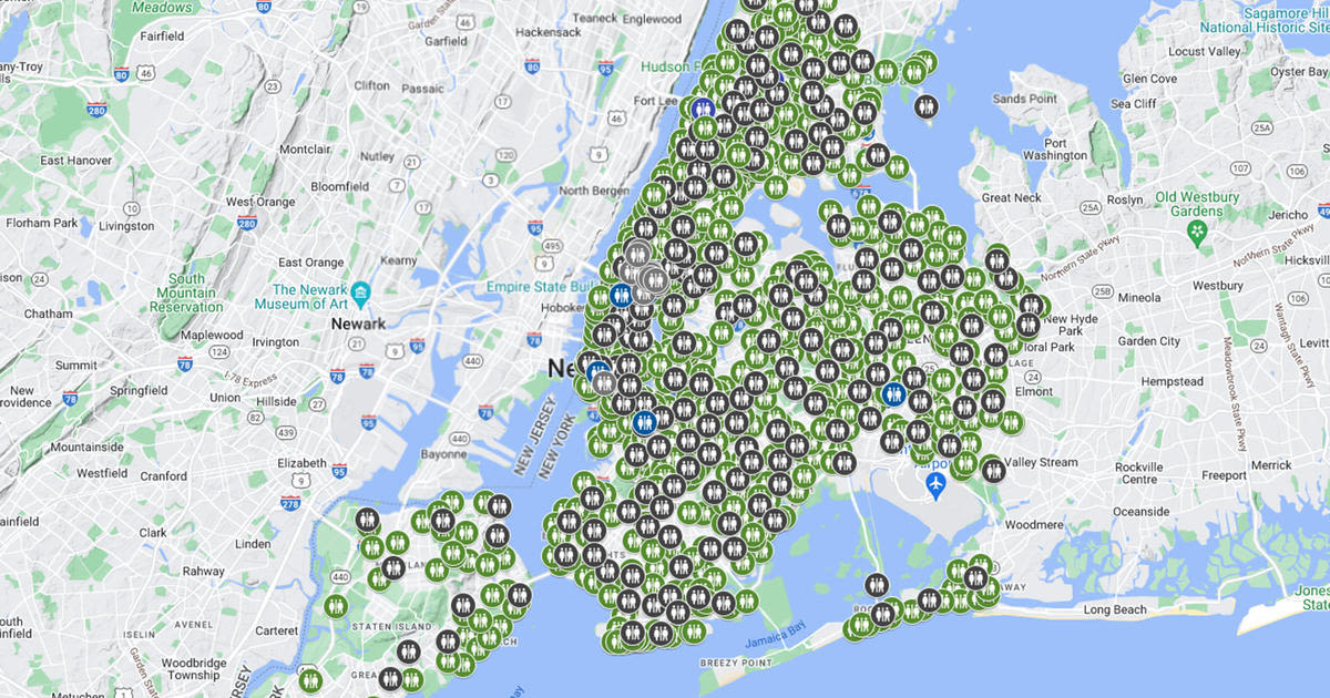 Looking for a public restroom near you in NYC? This new map shows you where to find one.