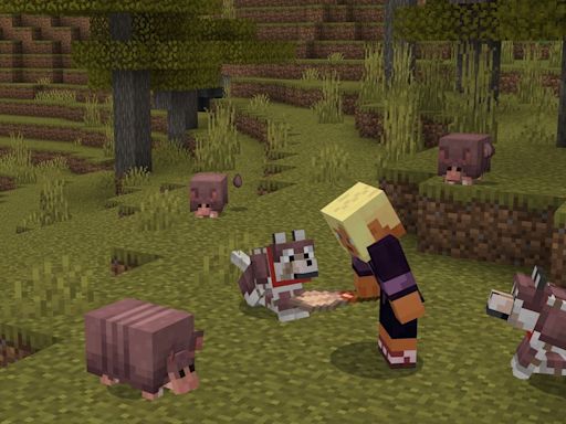 Surprise! Minecraft gives Armadillos AND new Wolves to everyone with latest update, available NOW