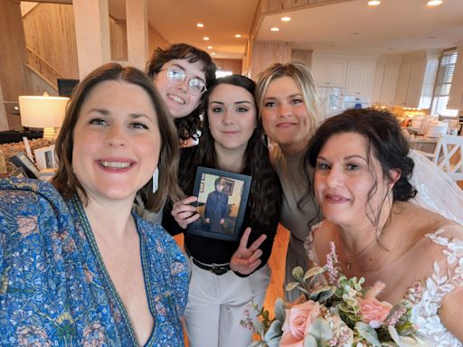 I had a hard time accepting my mother's fiancé. When she asked me and my sisters to walk her down the aisle, it helped me let go.