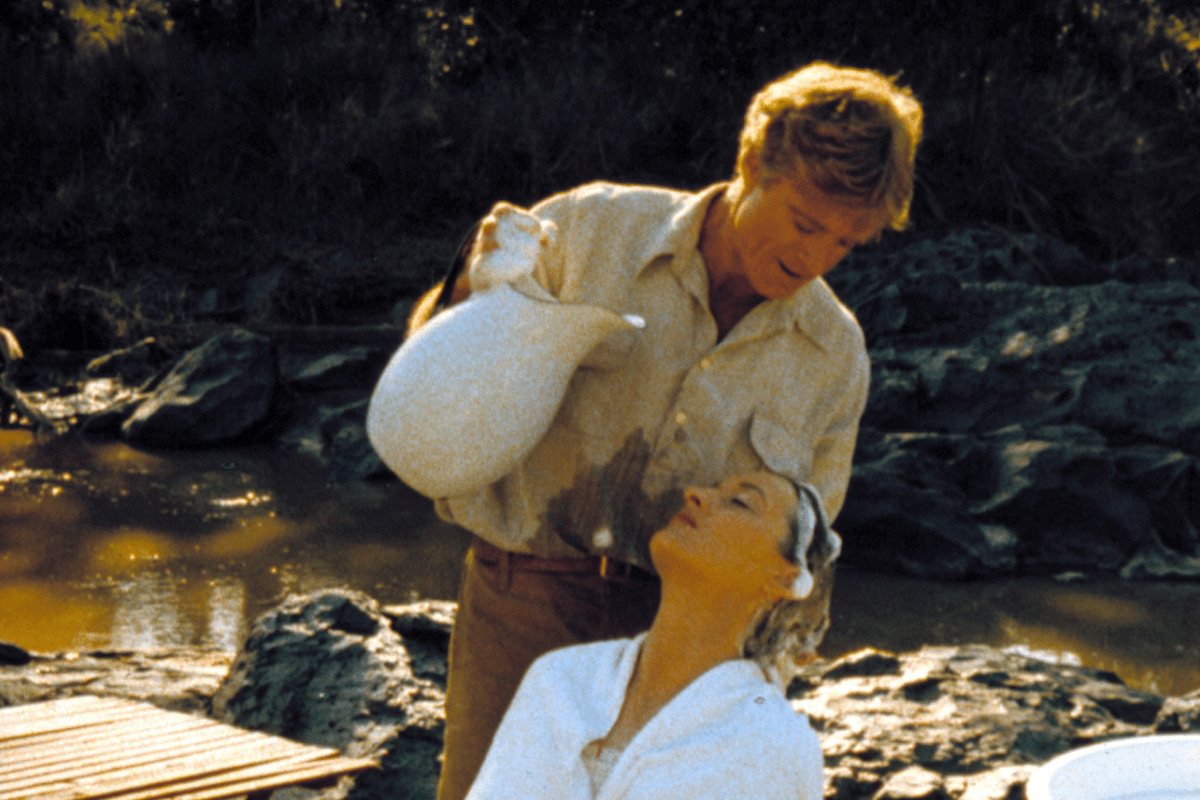 Meryl Streep says she "was so in love" while filming her "intimate" scene with Robert Redford in 'Out Of Africa': "He just really got into it"