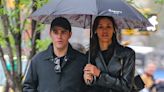 Paul Wesley & Girlfriend Natalie Kuckenburg Share an Umbrella During Rainy Day Outing