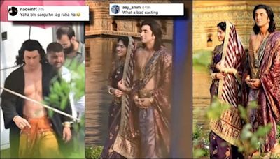 'He looks like Sanjay Dutt, Sai is misfit': Ranbir Kapoor as Lord Ram, Sai Pallavi as Mata Sita from the sets of Ramayana [Reactions]