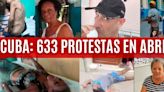 Hubo 633 protestas en Cuba durante abril: las manifestaciones llegaron por primera vez a la residencia de Miguel Díaz-Canel