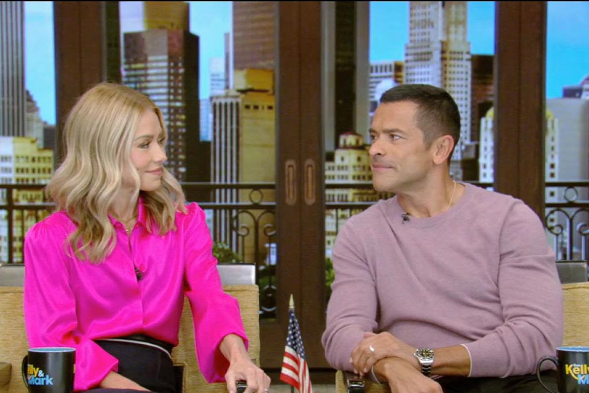 Kelly Ripa accuses Mark Consuelos of judging one of their kids' humor "harshly" on 'Live' after he teases they "could be funnier"