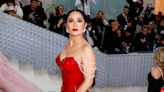 Salma Hayek Suffers a Wardrobe Malfunction While Salsa Dancing in a Robe