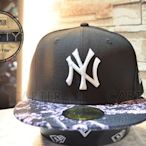 New Era MLB New York Yankees Sakura Black 美國大聯盟紐約洋基櫻花帽簷黑色全封帽