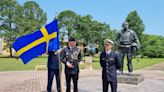Swedish Royal Air Force officer promoted under Alabama skies
