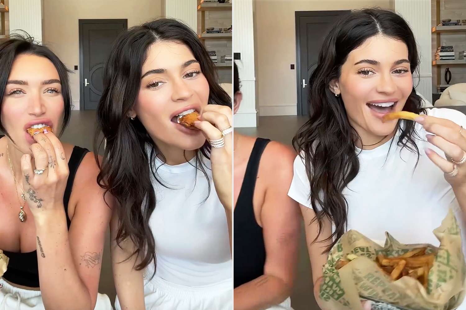 Kylie Jenner and Stassie Karanikolaou Taste Test 6 Types of Wings, Fries and 5 Crumbl Cookies: 'I’m Getting Ill!'