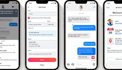 Tinder's 'Share My Date' feature will let you share date plans with friends and family