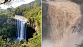 Vídeo: temporal transforma cascata em cachoeira no RS