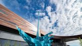 56-tonne Spirit of Water anchors plaza outside Calgary's newly expanded BMO Centre