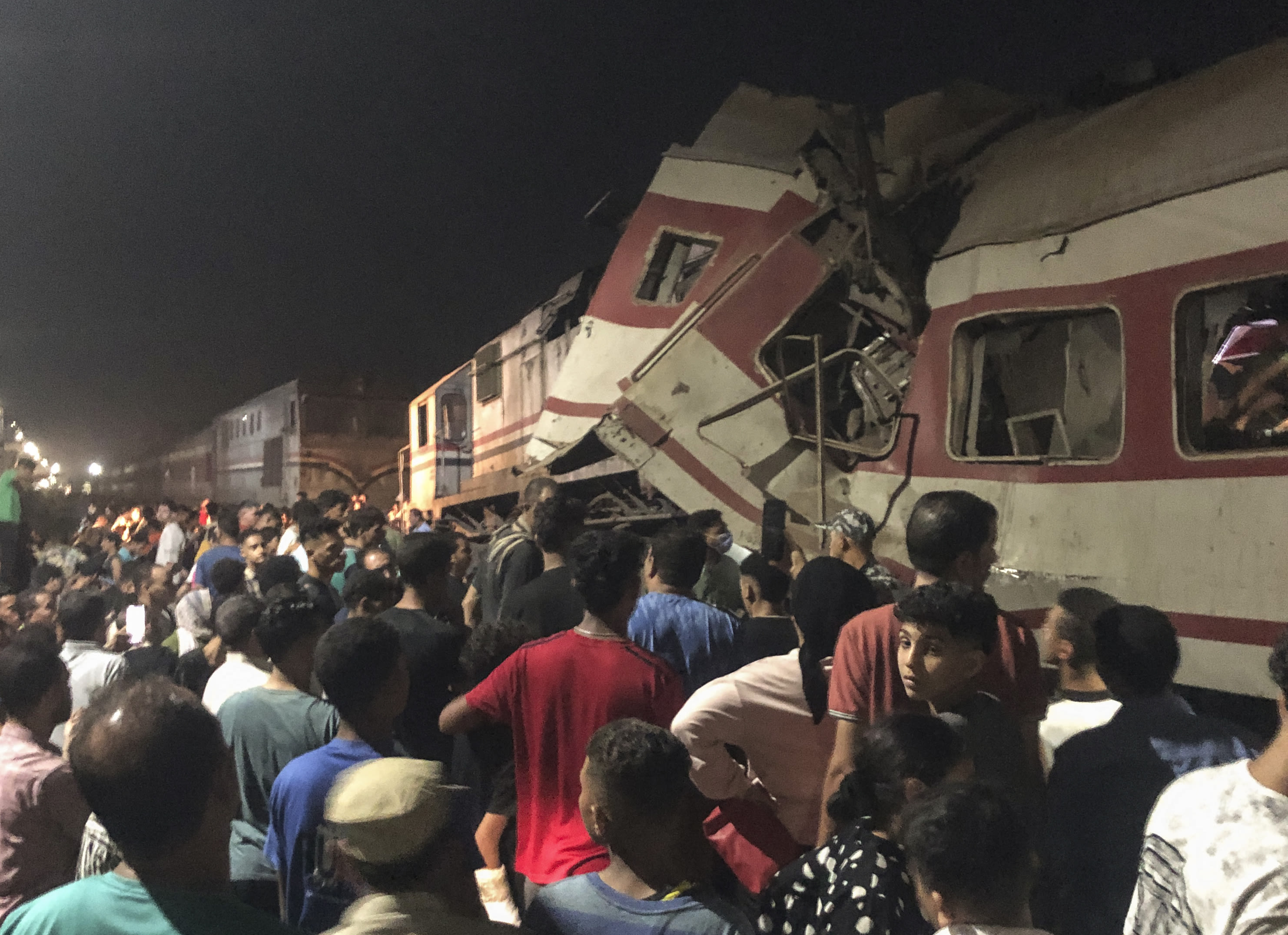 Trains collide in Egypt's Nile Delta leaving 3 dead, 29 injured