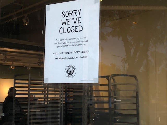 Einstein Bros Bagels in Lake Forest’s Market Square closes suddenly